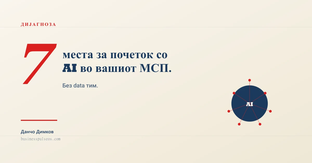 AI за МСП — 7 места за почеток