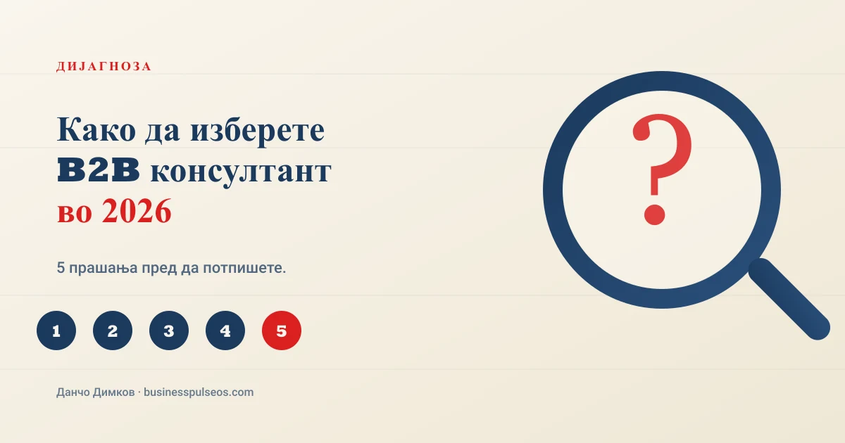 Како да изберете B2B консултант во 2026 — BusinessPulse Блог