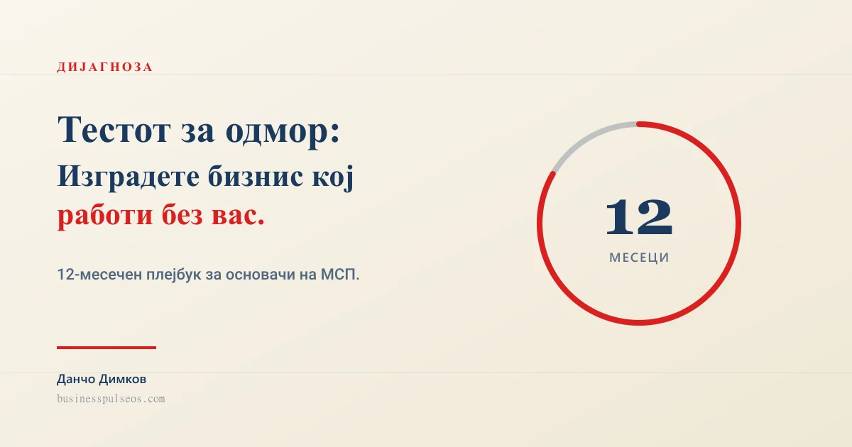 Тестот за одмор — 12-месечен плејбук